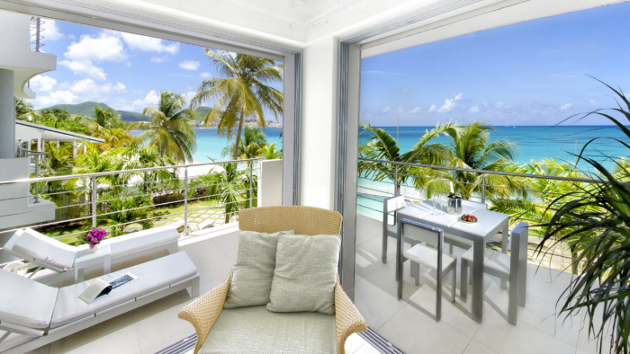 A house with beach view